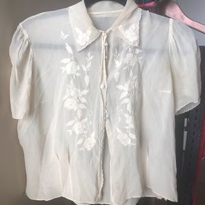 Vintage Embroidered Blouse